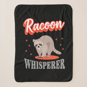 Raccoon Lover Raccoon Whisperer Sherpa Blanket