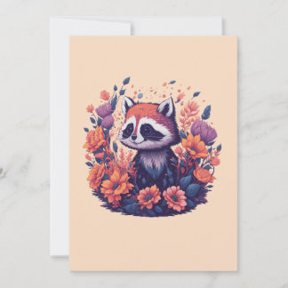 Raccoon Lovers Artwork Invitation