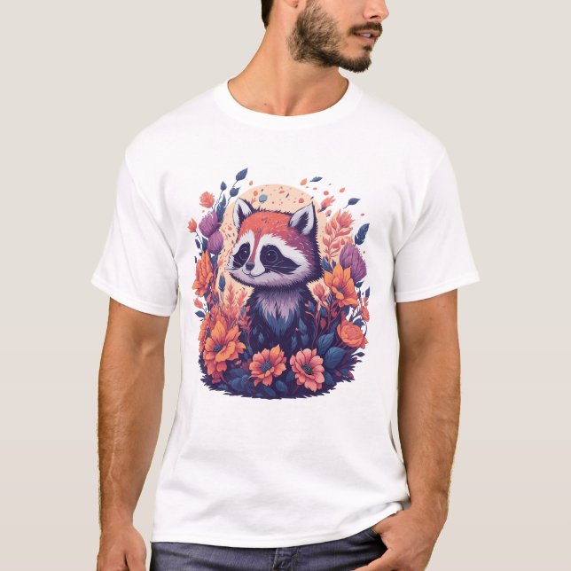 Raccoon Lovers Artwork T-Shirt (Front)