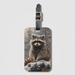 Raccoon Luggage Tag