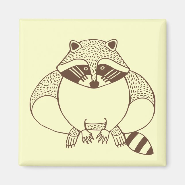 Raccoon Magnet (Front)