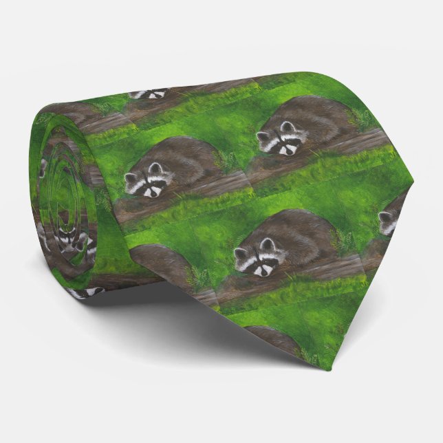 Raccoon Neck Tie (Rolled)