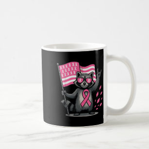 Raccoon Nk Ribbon Breast Cancer Awareness Month Me Coffee Mug