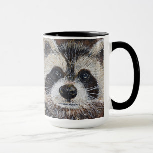 Raccoon Painting Mug
