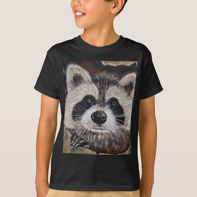 Raccoon Painting T-Shirt (Front)