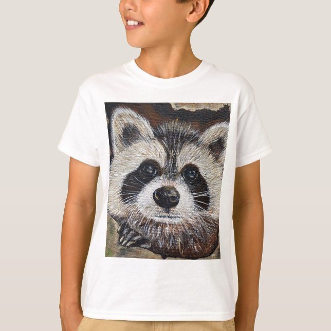 Raccoon Painting T-Shirt (Front)