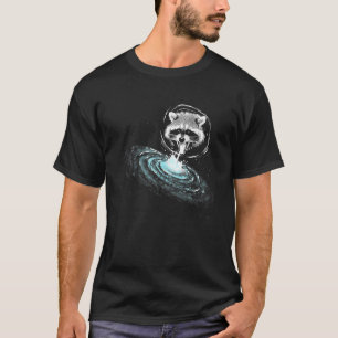 Raccoon Panda Clean Up Trash Spaces Green Earth T-Shirt