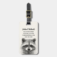 Raccoon Pencil Drawing