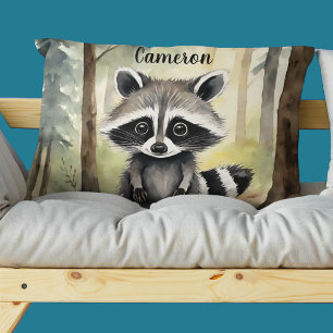 Raccoon Personalized Woodland Pillowcase