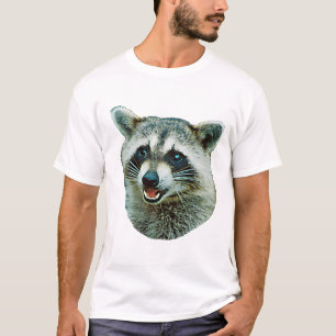 Raccoon Picture Ringer T-Shirt