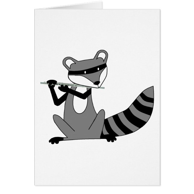 Raccoon Playing the Flute (Front)