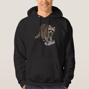 Raccoon Playing Video Game Procyonidae Animal Racc Hoodie