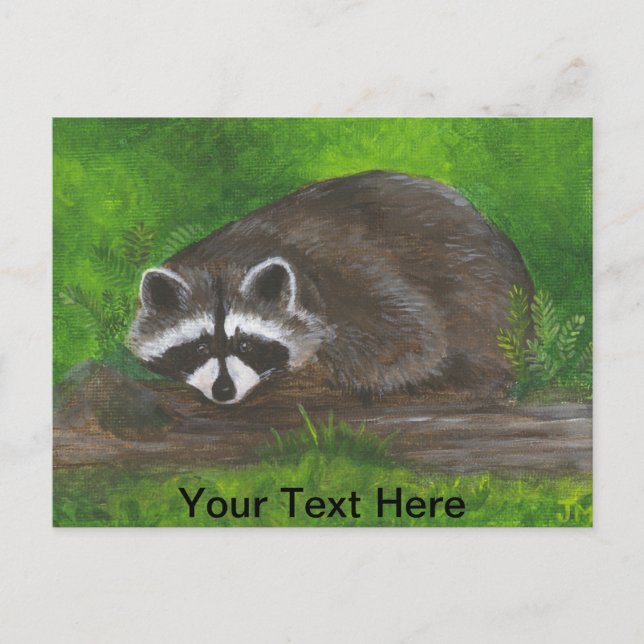 Raccoon Postcard (Front)