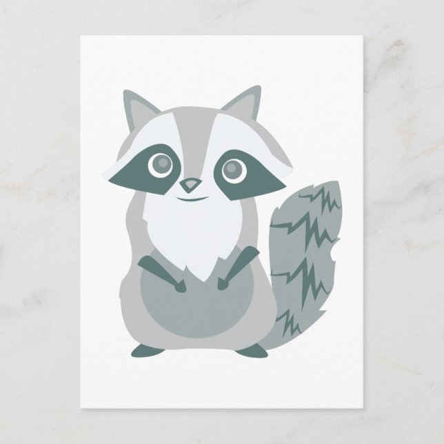 Raccoon Postcard (Front)
