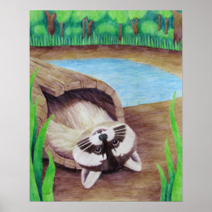 Raccoon Poster