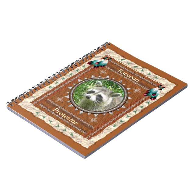 Raccoon Protector Energy Notebook (Left Side)