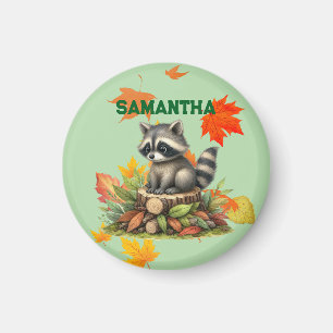 Raccoon Refrigerator Magnet