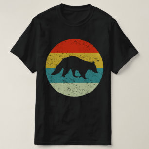 raccoon retro vintage silhouette 70s T-Shirt