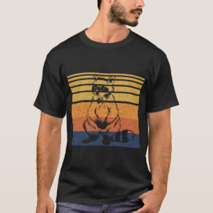 Raccoon Retro Vintage Style 60s 70s Raccoons Lover T-Shirt