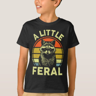 Raccoon-shirt A Little Feral Funny Raccoon Premium T-Shirt