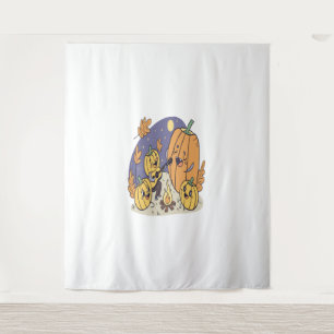 Raccoon Shirt Country Pumpkin Tapestry