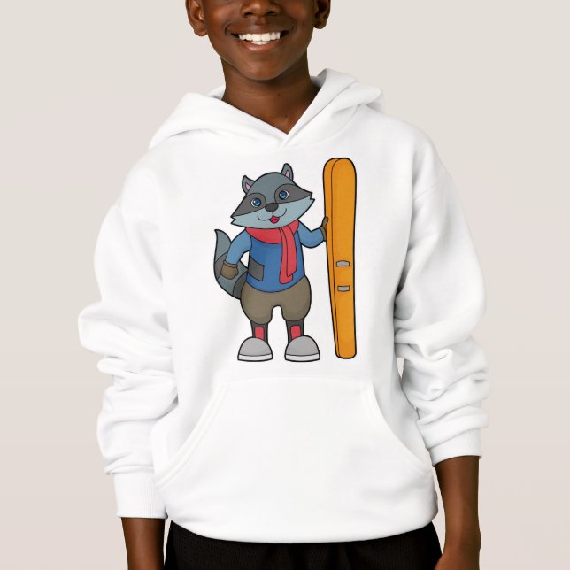Raccoon Skier Ski (Front)
