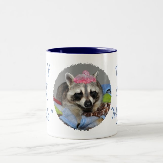 Raccoon Sleeping Coffee Mug (Center)