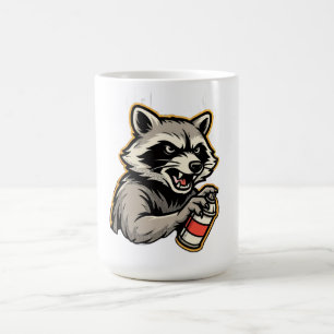 Raccoon Spray Long Sleeve Coffee Mug