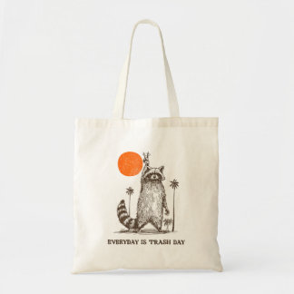 Raccoon Stay Trashy Animal Tote Bag