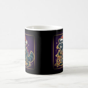 Raccoon Stealing Christmas Lights Mug
