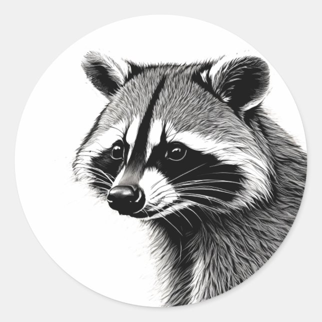 Raccoon sticker  (Front)