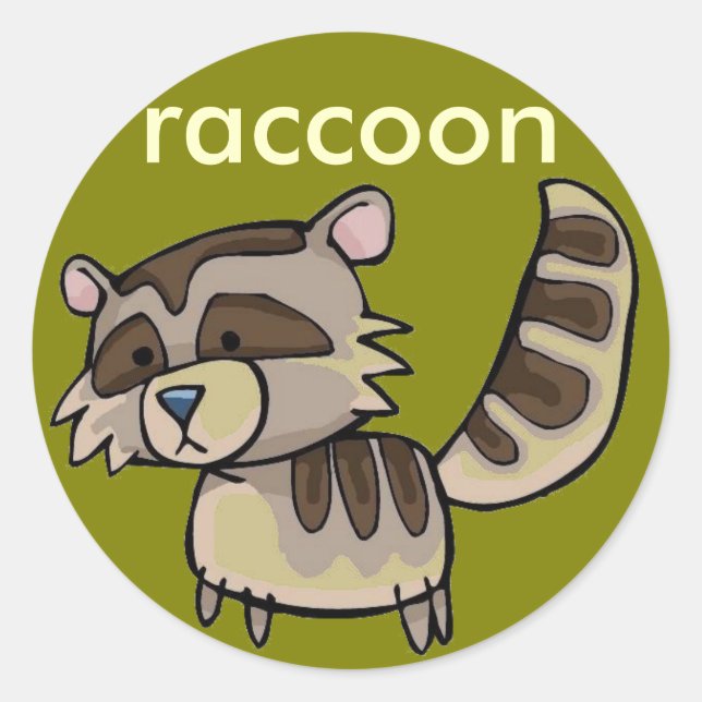 raccoon sticker (Front)