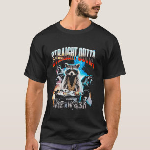 Raccoon Straight Outta The Trash, Raccoon Hip Hop T-Shirt