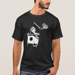 Raccoon Sword Opposum Gun Dumpster Garbage Funny A T-Shirt