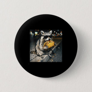 Raccoon taco  2 inch round button