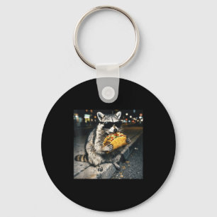 Raccoon taco keychain