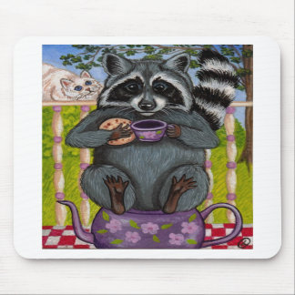 RACCOON Tea Guest Mousepad