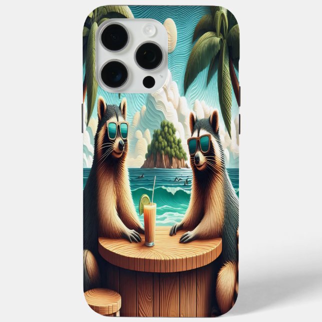 Raccoon Tea Party Case-Mate iPhone Case (Back)