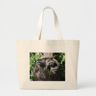 Raccoon - The Three Amigos Large Tote Bag