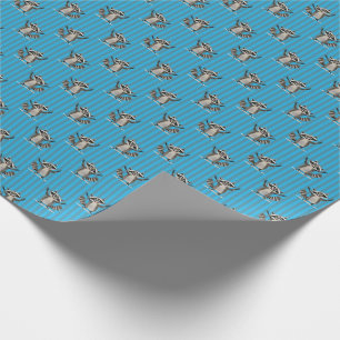 Raccoon themed denser pattern for craft or gift wrapping paper