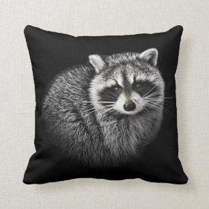 Raccoon Throw Pillow