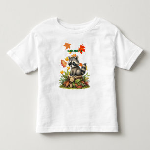 Raccoon Toddler T-Shirt Cute Animal  for Kids