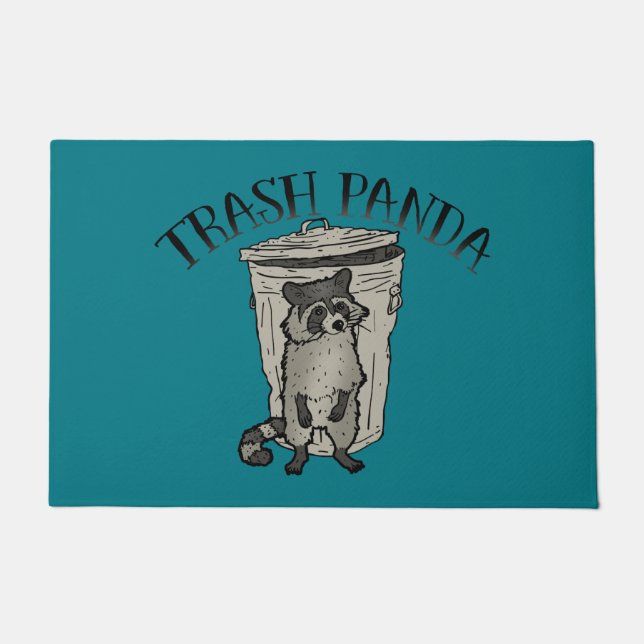 Raccoon Trash Panda Doormat (Front)