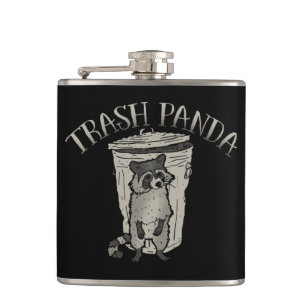 Raccoon Trash Panda Hip Flask