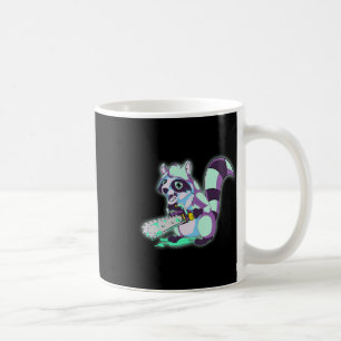Raccoon Trash Panda Scary Vaporwave 80s Animal Spo Coffee Mug