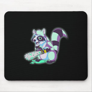 Raccoon Trash Panda Scary Vaporwave 80s Animal Spo Mouse Pad