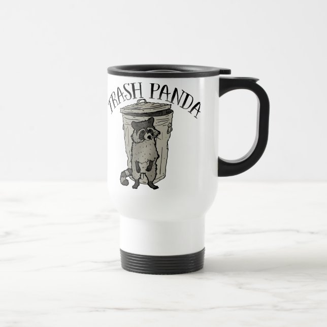 Raccoon Trash Panda Travel Mug (Right)