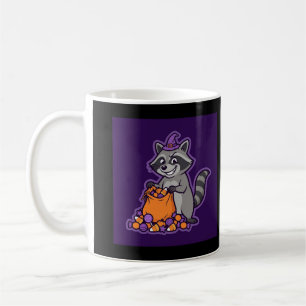 Raccoon Trick or Treat Halloween Coffee Mug