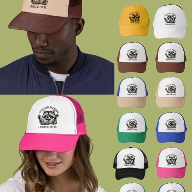Raccoon Trucker Hat Trash Treasure Finders (Creator Uploaded)