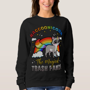 Raccoon Unicorn Trash Panda Ringtail Animal Lover Sweatshirt